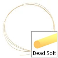 14k Yellow Gold Wire Round 20ga (Priced per Inch)