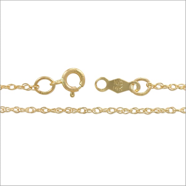 Rope Chain 1.0mm 14k Yellow Gold 18" (1-Pc)