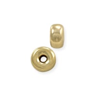 14K Yellow Gold Rondelle Bead 4x2mm (1-Pc)