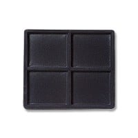 Half-Size 2x2 Black Flocked Tray Insert