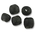 Ghana Recycled Glass Beads Black 13mm (5-Pcs)