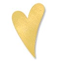 Brass Heart 24 Gauge Blank 1-1/2