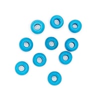 Kenya Glass Padre Bead 9mm Turquoise (10-Pcs)