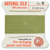 #8 Jade Griffin Silk Bead Cord (2 Meters)