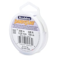 .20mm White DandyLine Bead Cord (100 Meters)