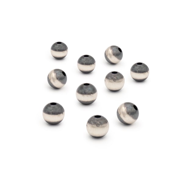 Sterling Silver 5mm Seamless Navajo Pearl Bead