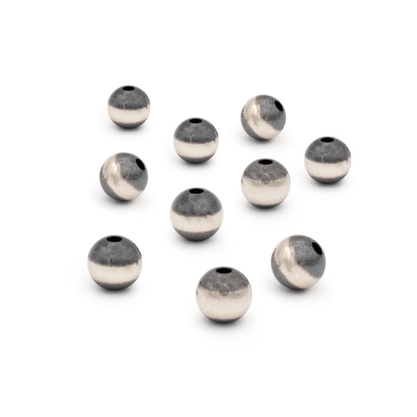 Sterling Silver 6mm Seamless Navajo Pearl Bead