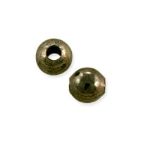 Bead 4mm Antique Brass Finish (10-Pcs)