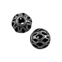 Filigree Round Bead 6mm Gunmetal Plated (10-Pcs)