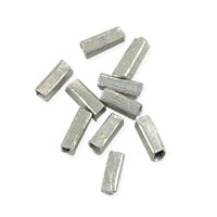 Heishi Rectangle Beads 6x2mm Nickel Silver (Strand)