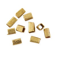 Heishi Rectangle Beads 3x2mm Brass (Strand)