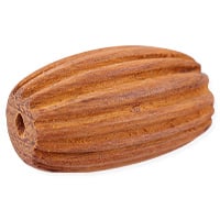 Bayong Wood Fireball Bead 30x20mm (1-Pc)