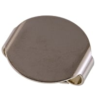 Glue-on Disc Bolo Slide 16mm Silver Color (1-Pc)