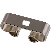 Rectangular Bolo Slide 18x9mm Silver Color (1-Pc)