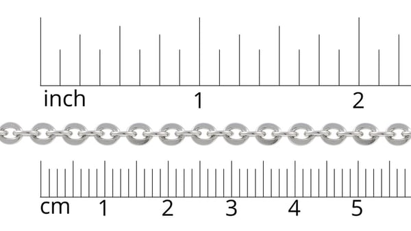 Flat Cable Chain 4mm Surgical Stainless Steel (Priced per Foot)