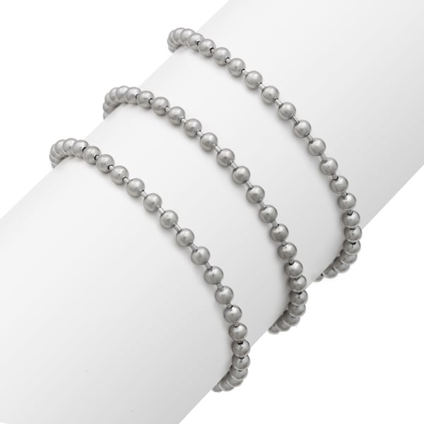 Ball Chain 3mm Surgical Stainless Steel (Priced per Foot)