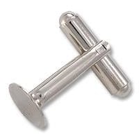 Cufflink 10mm Pad Silver Color