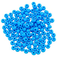 Preciosa Czech Seed Bead 6/0 Opaque Light Blue Turquoise (10 Grams)