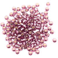 Preciosa Czech Seed Bead 6/0 Silver Lined Light Amethyst (10 Grams)