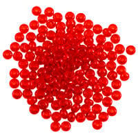 Preciosa Czech Seed Bead 6/0 Transparent Ruby (10 Grams)