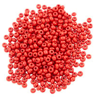 Preciosa Czech Seed Bead 8/0 Opaque Dark Red (10 Grams)