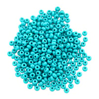 Preciosa Czech Seed Bead 8/0 Opaque Turquoise (10 Grams)