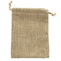 Burlap Drawstring Pouch 4x5