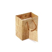 Burlap Print 3x3 Tote Gift Bag (20-Pcs)