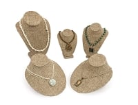 Burlap Necklace Display Bust Kit (5-Piece)