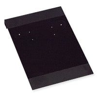 Hanging Earring Card - Black Velour-Flocked Plastic 2x3 (50-Pcs)