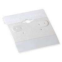 Earring Card White 