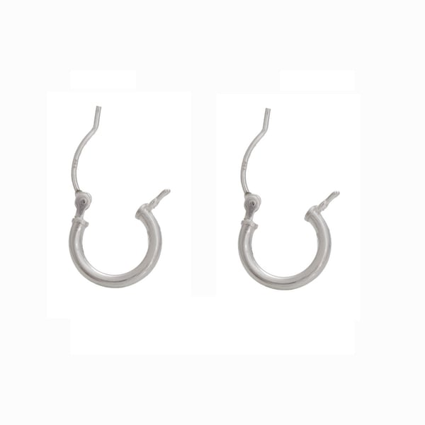 12mm Sterling Silver Hoop Earring (Pair)