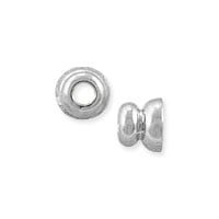 Bead Cap 3x3.5mm Silver Plated (10-Pcs)