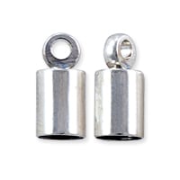 End Cap 10x4mm Silver Color (1-Pc)