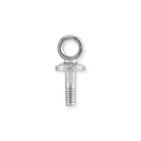 Screw Eye 7x3mm Silver Color (10-Pcs)