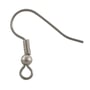 French Hook Wire With Bead 19mm Surgical Stainless Steel (10-Pcs)