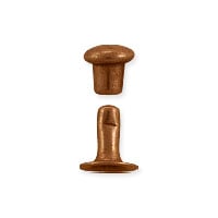 TierraCast Compression Rivet 4mm Brass Antique Copper Plated (1 Set)