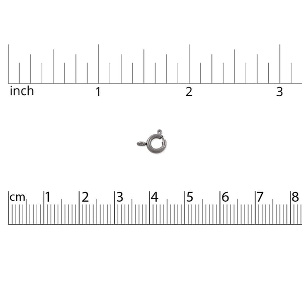 Spring Ring Clasp 5mm Surgical Stainless Steel (1-Pc)