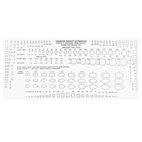 Diamond & Bead Sizing Template