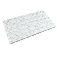 Standard Size 50 Cup White Foam Gemstone Jar Tray Insert