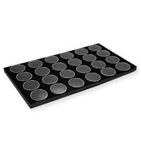 Standard Size 24 Cup Black Foam Gemstone Jar Tray Insert