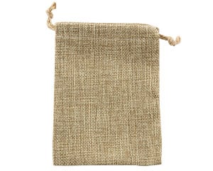 Burlap Drawstring Pouches