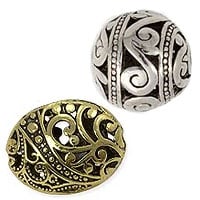 Filigree Pewter Beads