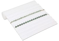 Jewelry Display Bracelet Ramp 9 Rib White