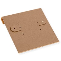 Hanging Earring Card - Kraft Paper-Covered Plastic 2x2 (100-Pcs)