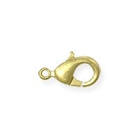 Lobster Claw Clasp - 9x5mm Satin Hamilton Gold Plated (1-Pc)