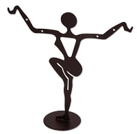 Large Dancer Metal Earring Rack Jewelry Display