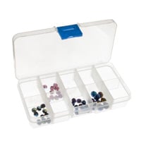 10 Compartment Clear Plastic Small Jewelry Organizer