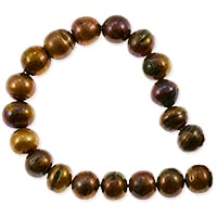 Freshwater Potato Pearl Antique Copper Bronze Mix 8-9mm (16