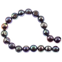 Freshwater Potato Pearls Peacock Dark Grey 8-9mm (16